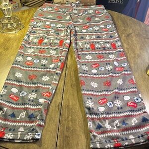 A Christmas Story Pajama Sleepwear Lounge Fleece Pants Gray Men’s Sz Large NWOT